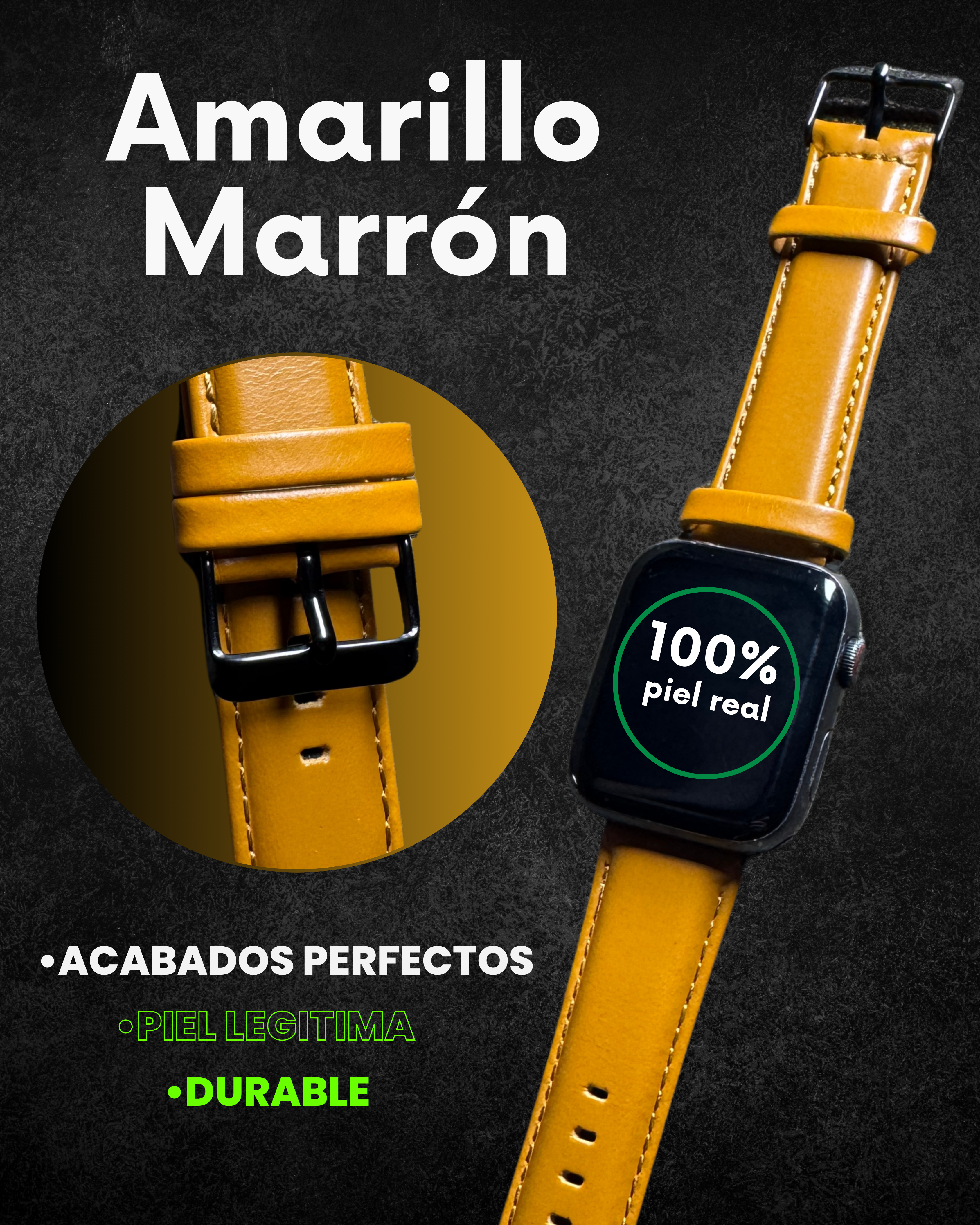 Extensibles de Piel Real para Apple Watch