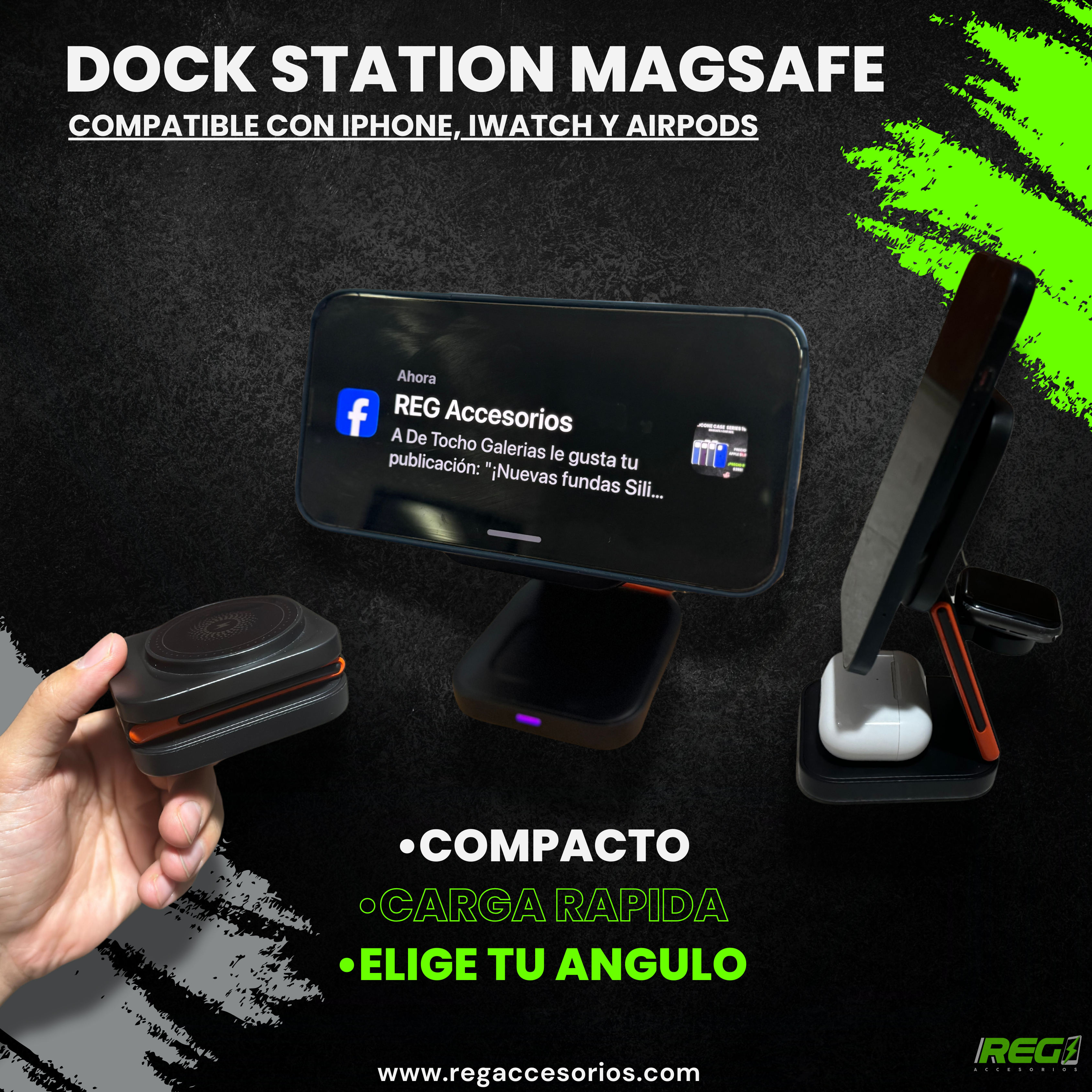 Dock Station Multifunción para iPhone